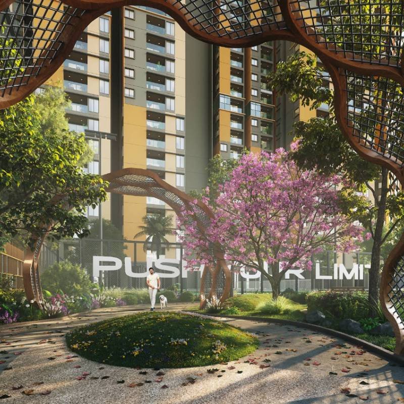 Modern kitchen layout in 3 BHK luxury apartments for sale in Sholinganallur